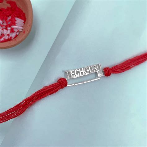 Pure 92.5 Silver Techguru Rakhi – Unniyarcha Design