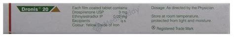 Dronis 20 Tablet: Price, Uses, Side Effects & How to Use - MediBuddy