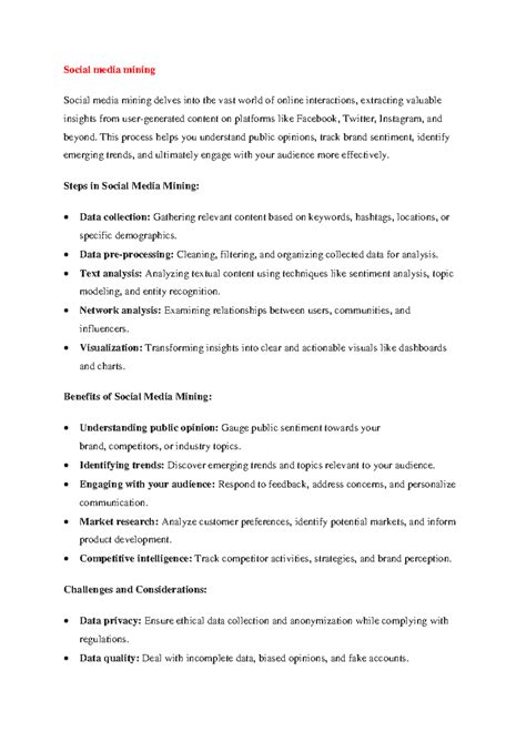 5. Social media mining - Social media mining Social media mining delves ...