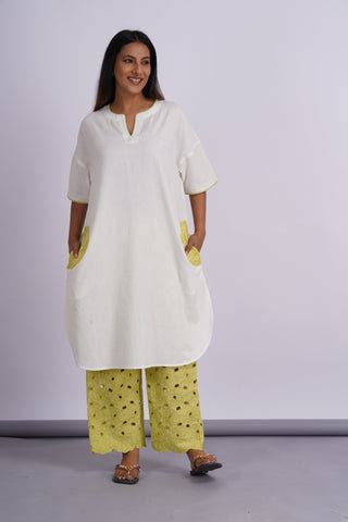 Hakoba Drop Shoulder Kurta Set- Green – Minimul
