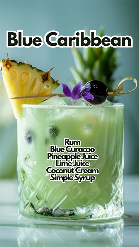 Blue Caribbean | Recipe | Drinks alcohol recipes, Yummy alcoholic ...