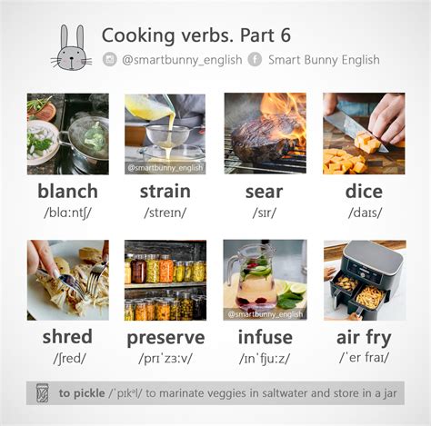 Image result for English Cooking Verbs Examples
