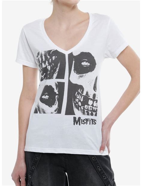 Misfits Black & White Collage Girls T-Shirt | Hot Topic