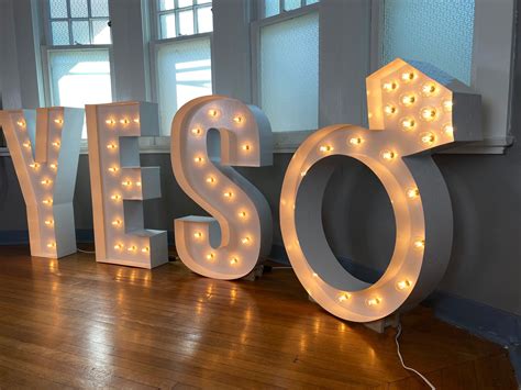Large Marquee Letters Giant Light Up Letters for Wedding & Baby Shower ...