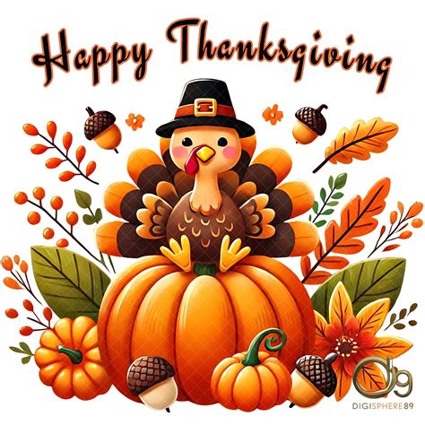 Joyeux Thanksgiving PNG, Joyeux Thanksgiving dinde Png, Saison des ...