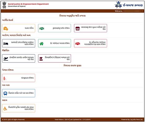 e-SamajKalyan login : ઈ-સમાજ કલ્યાણ પોર્ટલ - Noble Gujarat