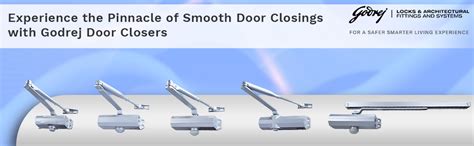 Godrej Locks 6808 Aluminium Door Closer with Pelmate Arm (Silver ...