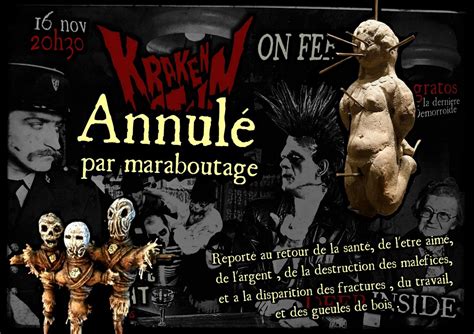Annulé de ses morts !! Krakenstein On Ferme !!, DEEP INSIDE KLUB ROCK ...