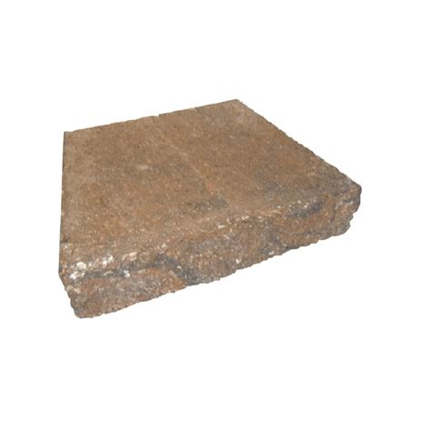 2.3-in H x 12-in L x 9-in D Limestone/Brown Concrete Retaining Wall Cap ...