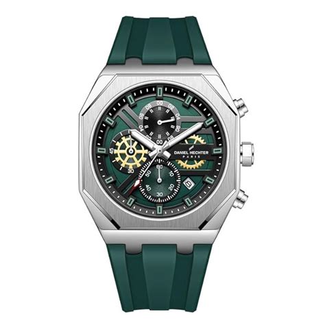 Daniel Hechter Analogue Green Dial Men's Watch-DHM1007-02 : Amazon.in ...