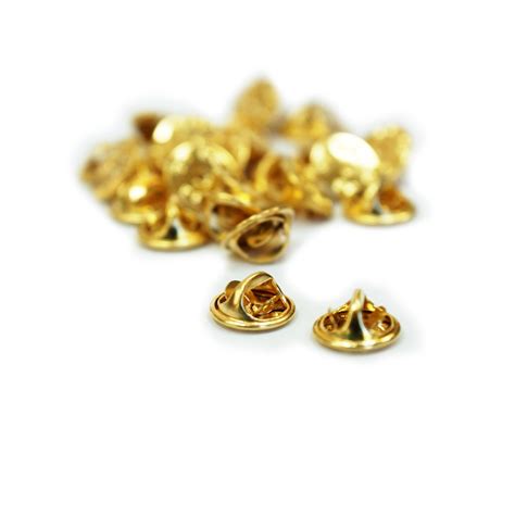 APEX Brass Metal Uniform Pin Badge Insignia Clutch Backs - Quantity: 25 ...