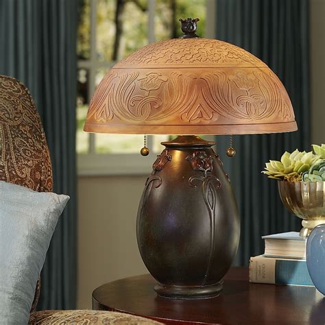 Quoizel Glenhaven 19-in Bronze Patina Rotary Socket Table Lamp with ...