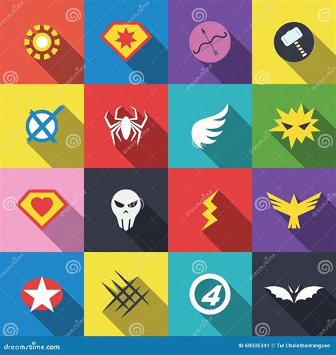 Superhero badge logo stock vector. Illustration of comic - 60035341