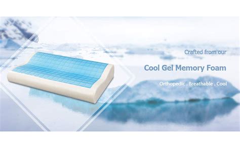 Gel Memory Foam Pillow by House of Quirk Comfortable Cooling Pillow ...