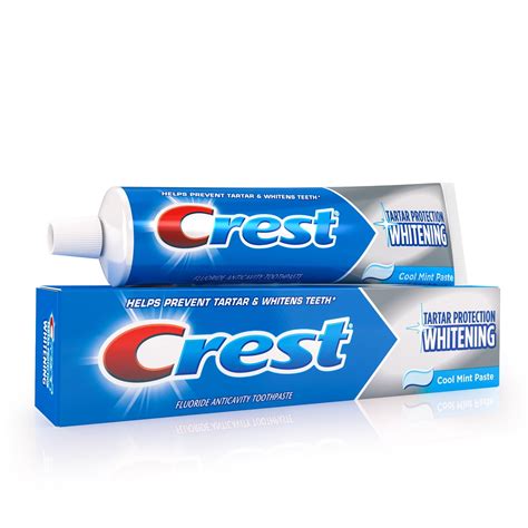 Crest Tartar Protection Toothpaste, Whitening Cool Mint, 8.2 oz ...