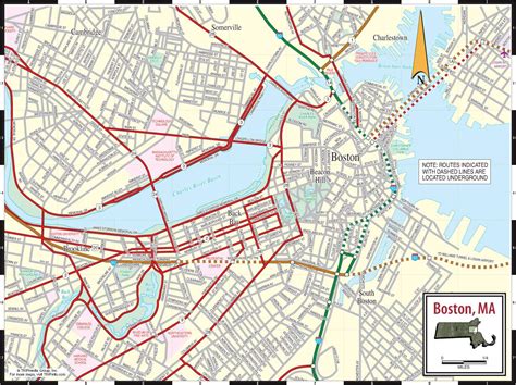 Printable Boston Map