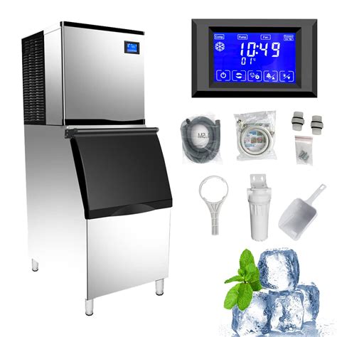 Amazon.com: CMICE Commercial Ice Machine, 350 Lbs/24H Industrial Ice ...