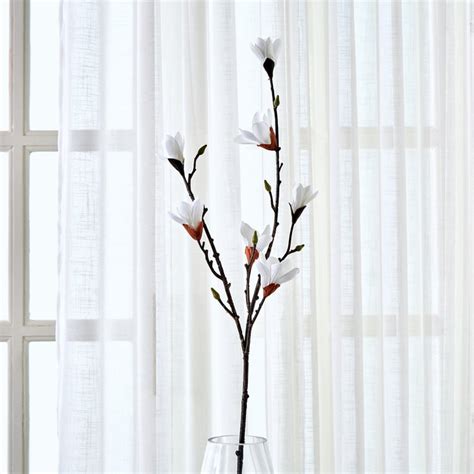 Buy Botanical Flora Artificial Magnolia Flower Stick - 80cm from Home ...