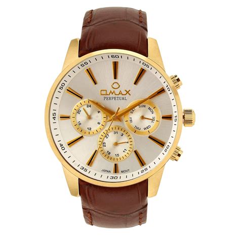 Omax Analog Multifunction Silver Dial Men’s Watch - PG14G65I : Amazon ...