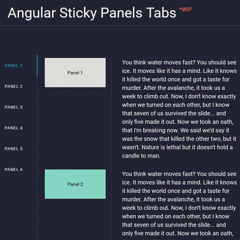 Image result for Sticky Box UI Angular