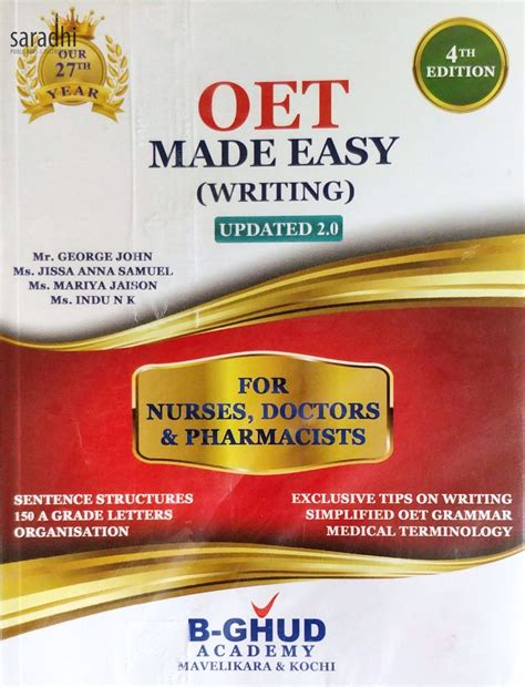 OET Made Easy Writing Updated 2.0 for Nurses, Doctors & Pharmacists | B ...