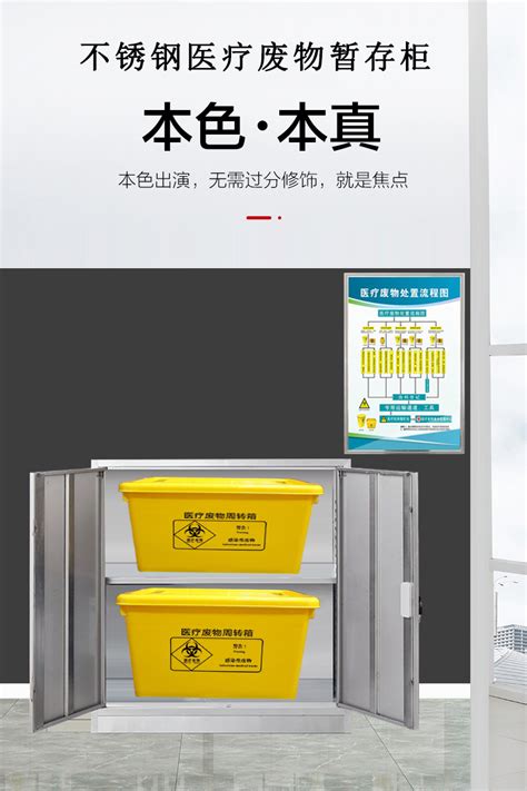 医疗废物暂存柜不锈钢医用垃圾暂存专用箱子医疗垃圾分类周转箱柜-阿里巴巴