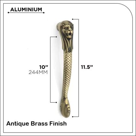Buy 10 Inch Brass Finish Heavy Duty Main Door Handle