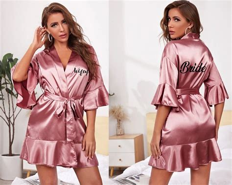 Robe on sale satin or