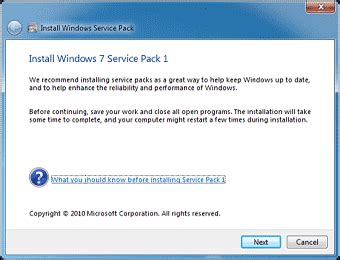 How to install Windows 7 Service Pack 1 SP1, Official Direct Download