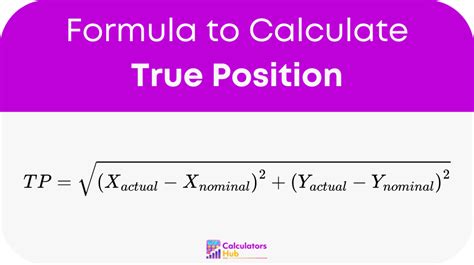 Image result for Visualize How to Calculate True Position