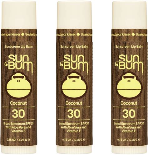 Amazon.com : Sun Bum Sun Bum Spf 30 Sunscreen Lip Balm Vegan and ...