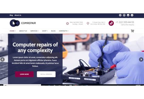 Computer Repair Website Examples 的图像结果
