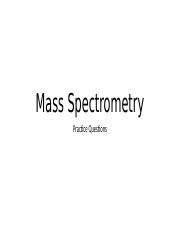 Image result for Mass Spectroscopy Practice Problems