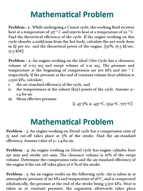 Image result for Thermodynamics Cycle Example Problem