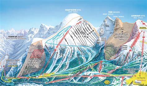 Banff/Lake Louise Trail Maps | Ski Map | Ski.com