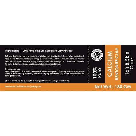 100% Pure Bentonite Cosmetic Clay/Calcium Bentonite Powder for Skin ...