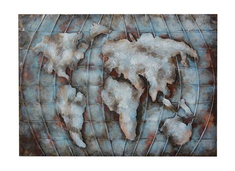 Metallbild Weltkarte Sin kaufen | home24