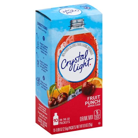 Crystal Light On The Go Fruit Punch Drink Mix - Shop Mixes & flavor ...