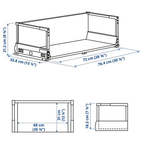 MAXIMERA Drawer, high, white, 80x37 cm - IKEA