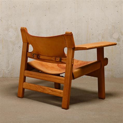Børge Mogensen Spanish Chair in Cognac Leather and Oak for Fredericia ...