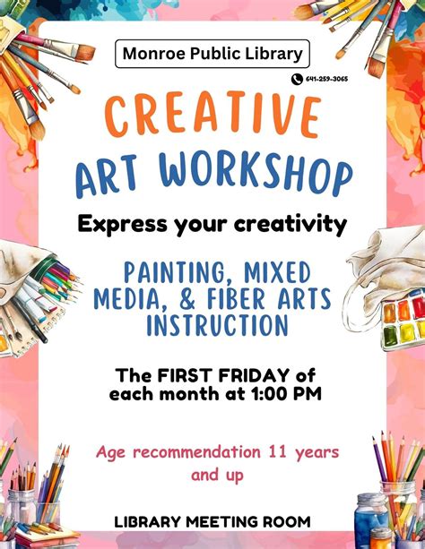 Adult Craft Day, 416 S Buchanan St, Monroe, IA, United States, Iowa ...