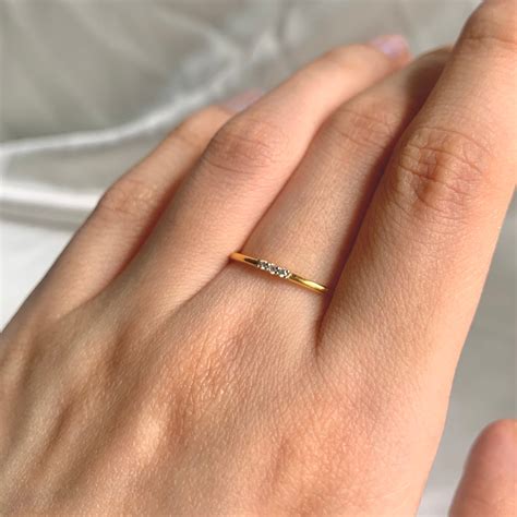 Buy Tri-Diamond Rings | Made with BIS Hallmarked Gold | Starkle