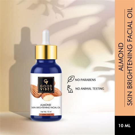 Buy Good Vibes Skin Brightening Facial Oil - Almond (10 ml)