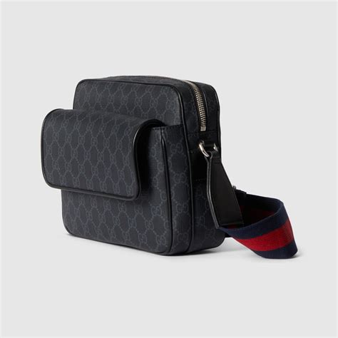 GG Black small crossbody bag in black GG Supreme canvas | GUCCI® MX