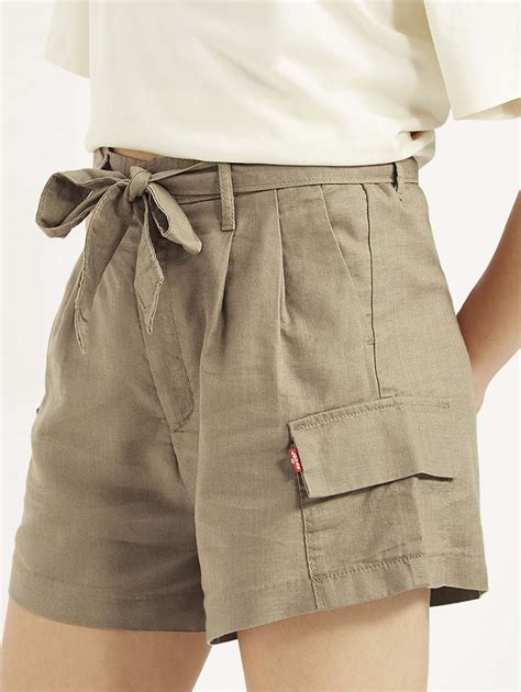 Women's High Rise Khaki Relaxed Fit Shorts – Levis India Store