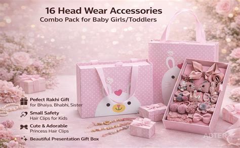 Jebruta Head Wear Accessories 16 Items Combo Pack For Baby Girls ...