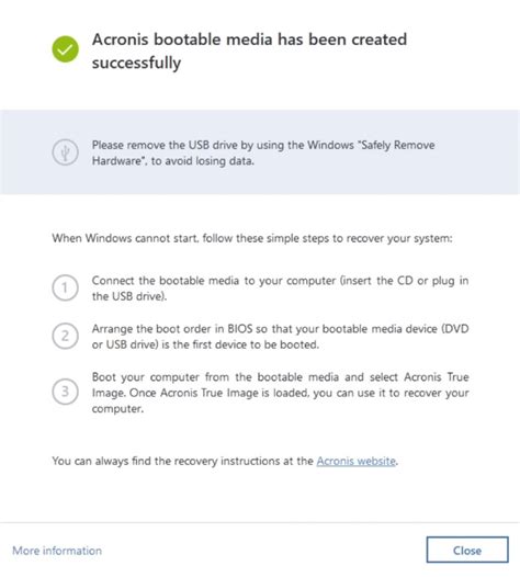 Image result for How Create Acronis Bootable Media USB
