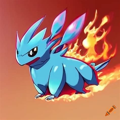 Fire type pokemon on Craiyon