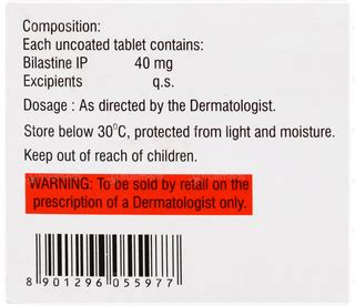 Bilashine 40 Mg Tablet 10 - Uses, Side Effects, Dosage, Price | Truemeds