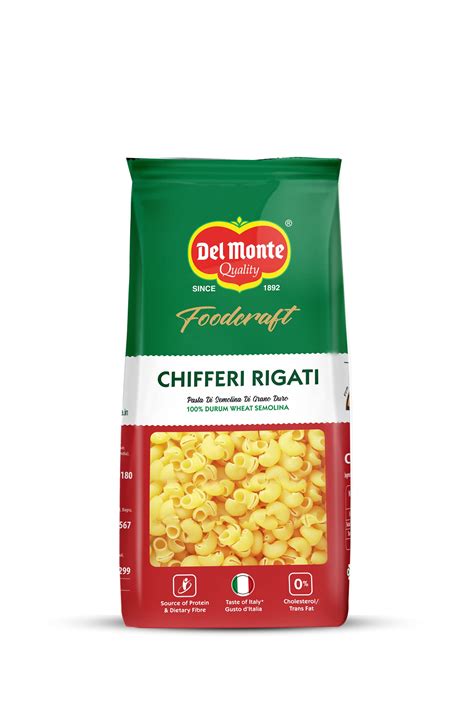 Del Monte Foodcraft Chifferi Rigate (Elbow) Pasta (100% Durum Wheat ...